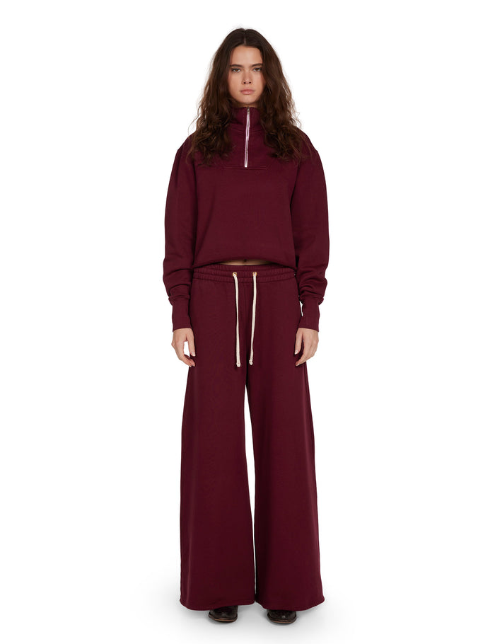 Les Tien Haley Crop Half Zip Pullover