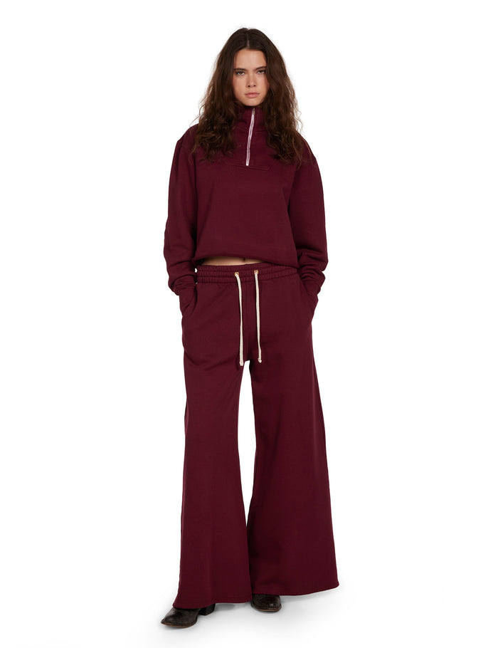 Les Tien Haley Crop Half Zip Pullover