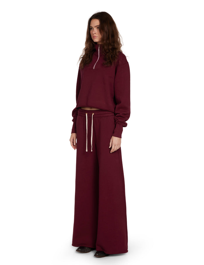 Les Tien Haley Crop Half Zip Pullover
