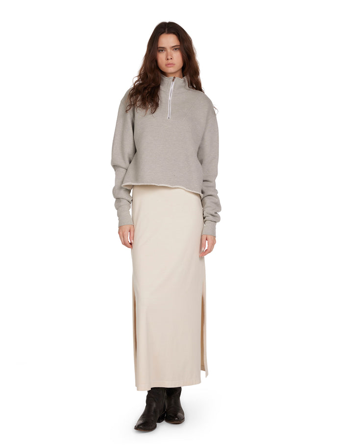 Les Tien Haley Crop Half Zip Pullover