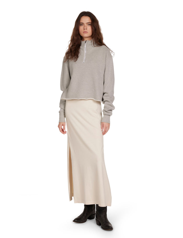 Les Tien Haley Crop Half Zip Pullover