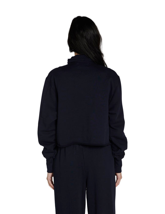 Les Tien Haley Crop Half Zip Pullover