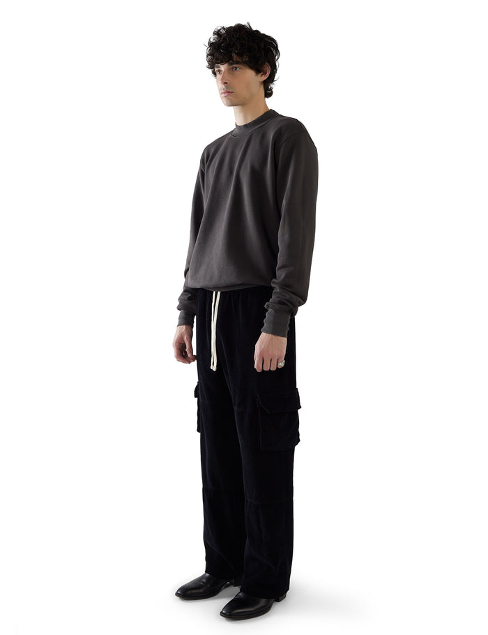 Les Tien Heavyweight Banded Polo Mock Neck