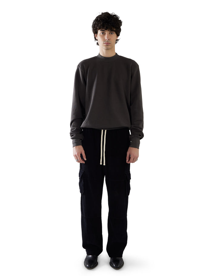 Les Tien Heavyweight Banded Polo Mock Neck