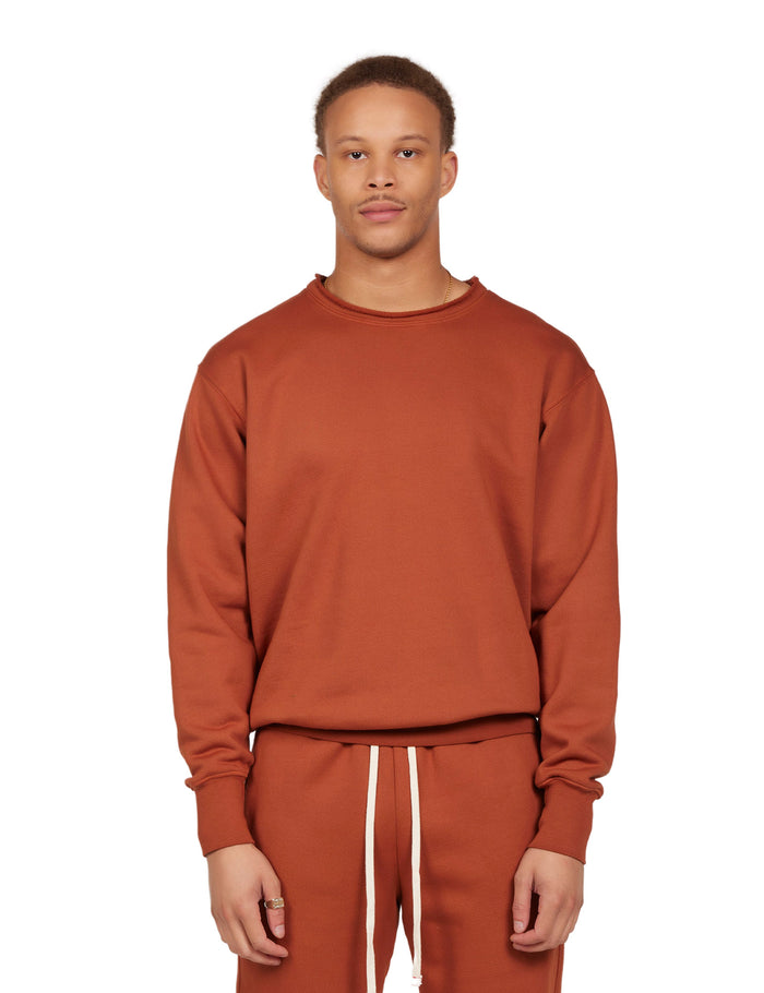 les tien Heavyweight Banded Roll Neck