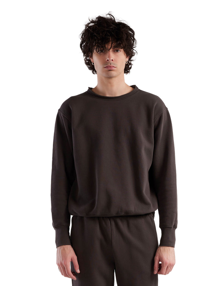 les tien Heavyweight Banded Roll Neck