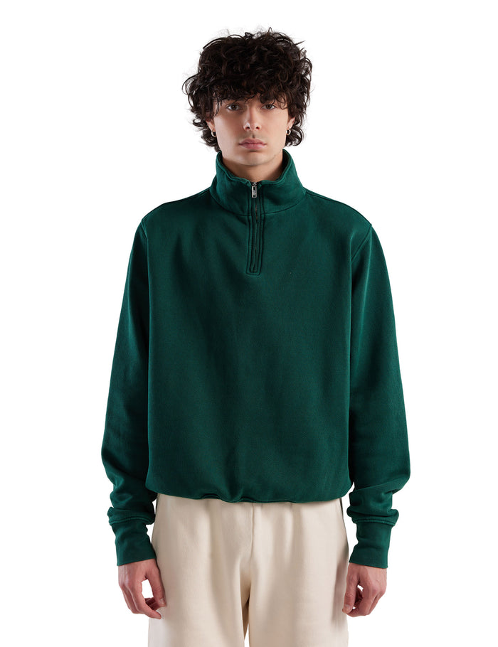 les tien Heavyweight Banded Yacht Half Zip