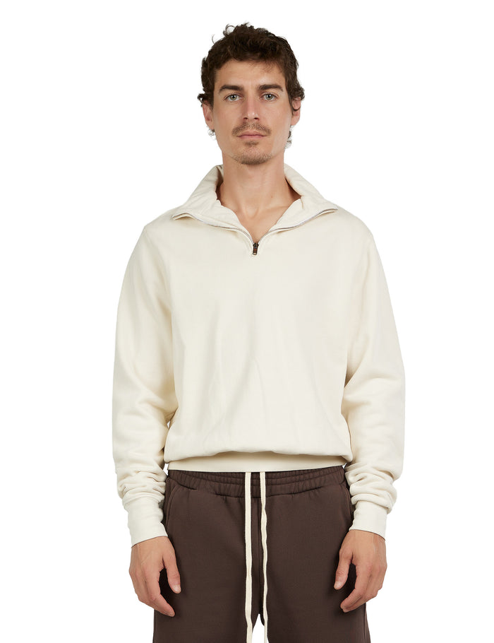 les tien Heavyweight Banded Yacht Half Zip