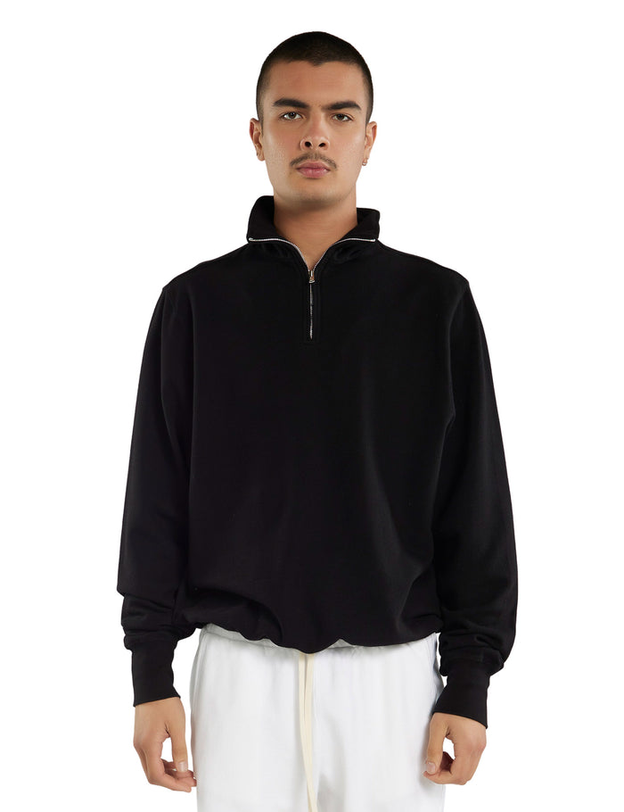 les tien Heavyweight Banded Yacht Half Zip