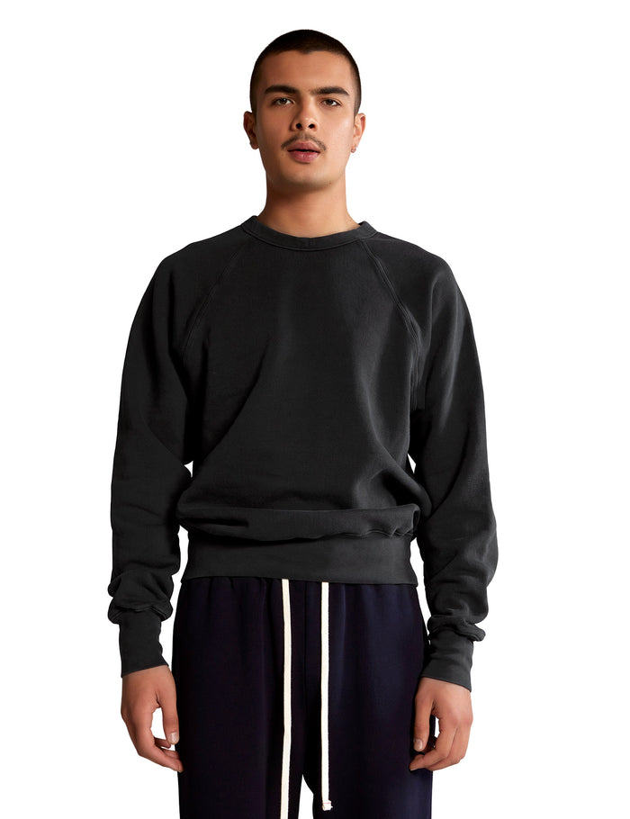 les tien Heavyweight Binded Neck Raglan