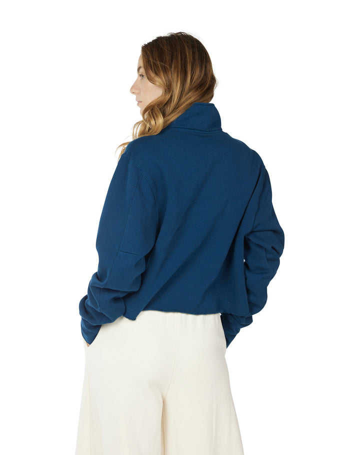 Les Tien Heavyweight Crop Half Zip Pullover