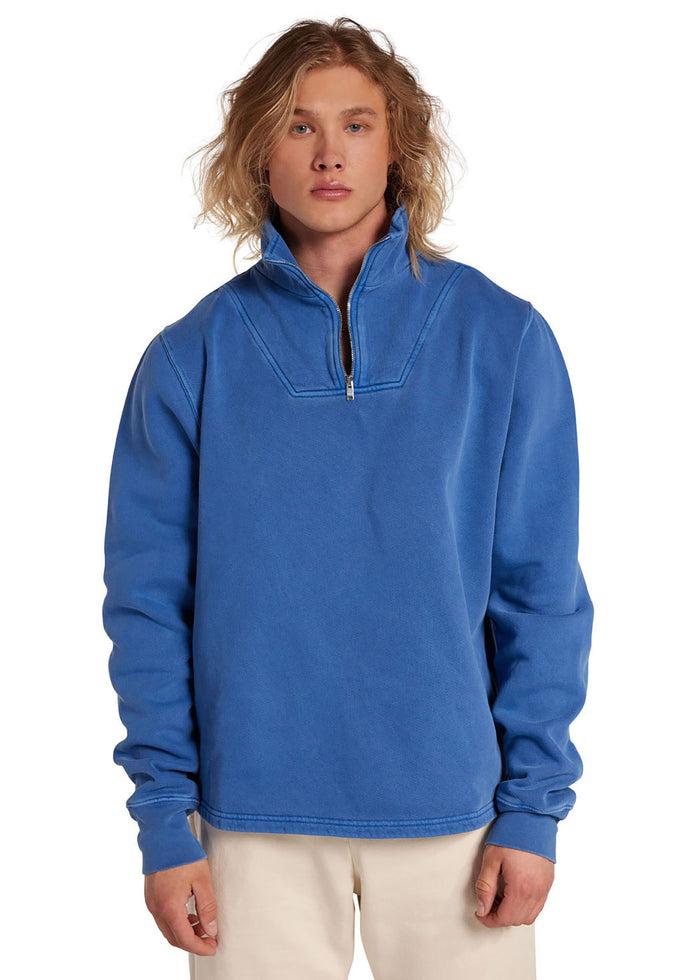 les tien Heavyweight Half Zip Yacht Pullover