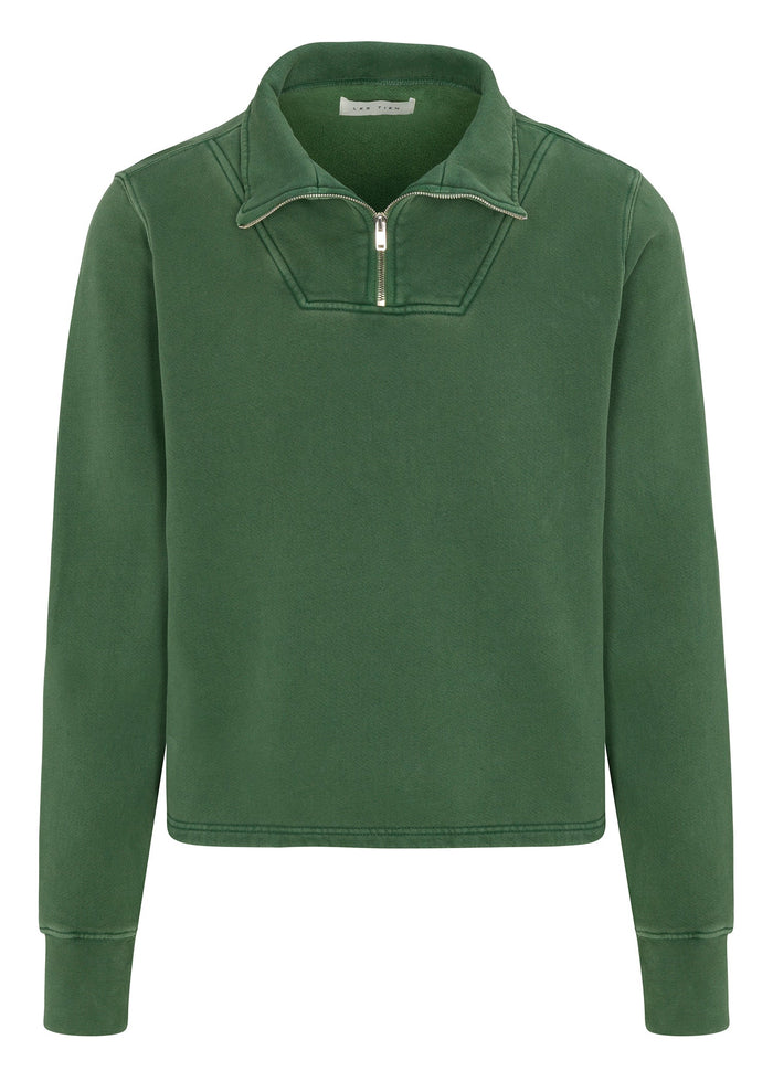 les tien Heavyweight Half Zip Yacht Pullover