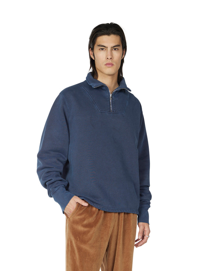 les tien Heavyweight Half Zip Yacht Pullover