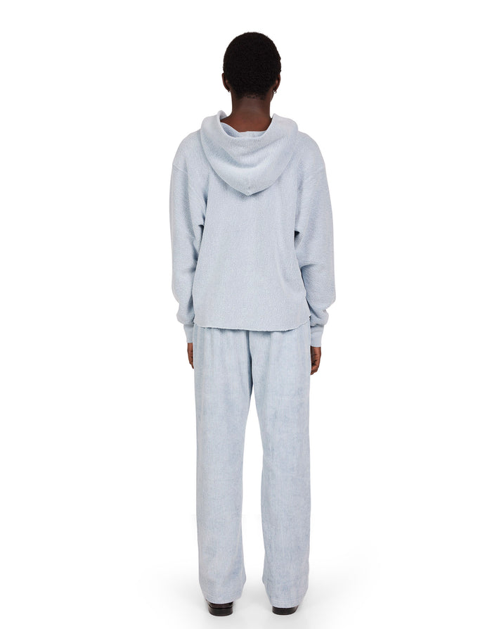 Les Tien Heavyweight Inside Out Raw Cropped Hoodie