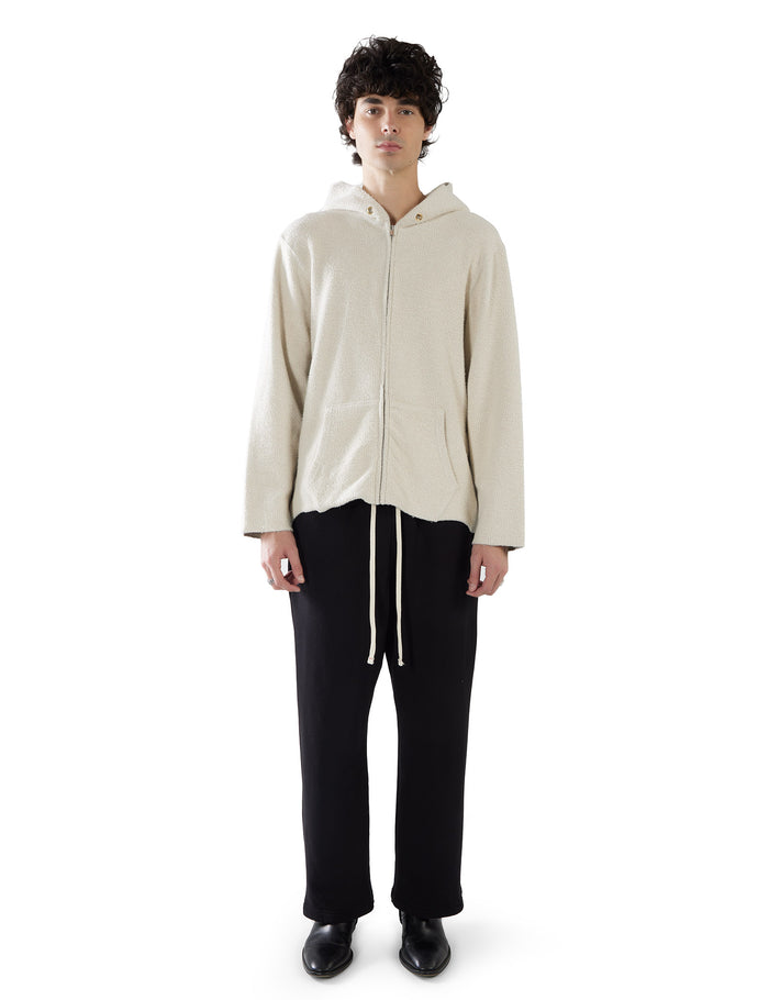 Les Tien Heavyweight Inside Out Raw Zip Hoodie