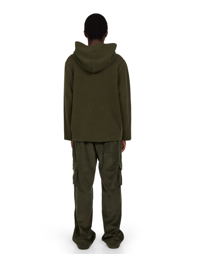 Les Tien Heavyweight Inside Out Raw Zip Hoodie