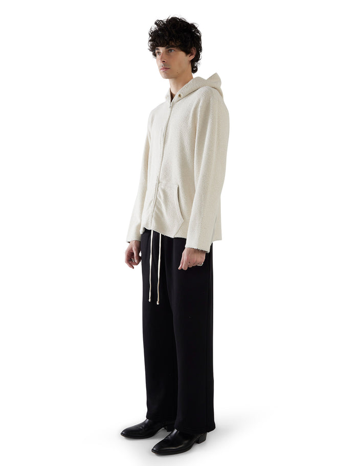 Les Tien Heavyweight Inside Out Raw Zip Hoodie