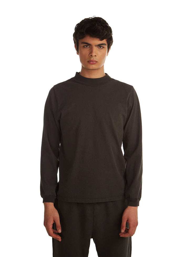 les tien Heavyweight Mock Neck Long Sleeve