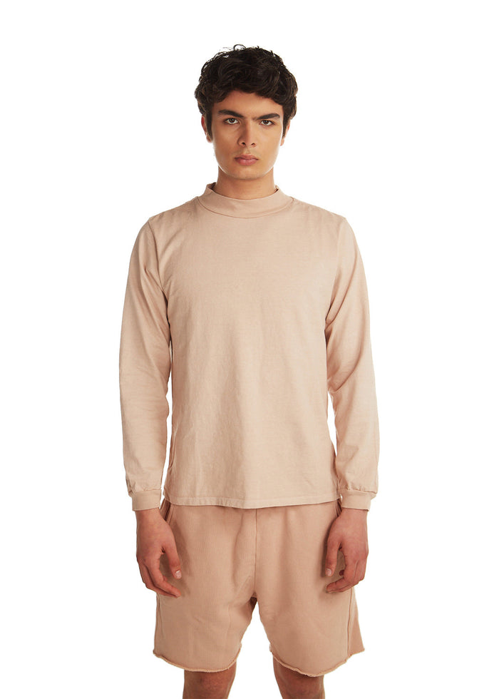 les tien Heavyweight Mock Neck Long Sleeve
