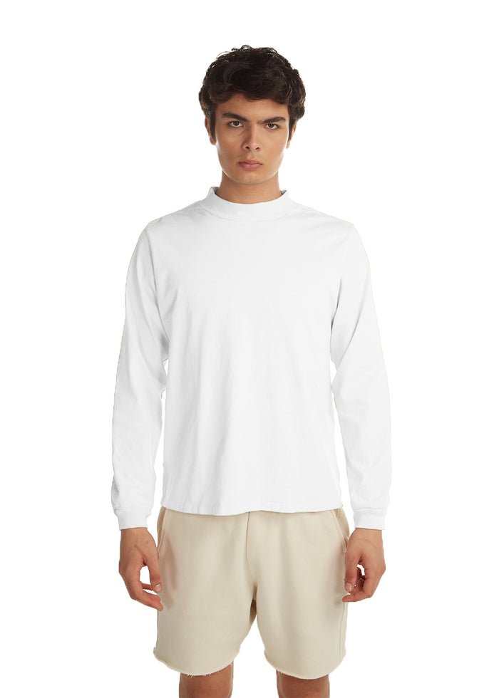 les tien Heavyweight Mock Neck Long Sleeve