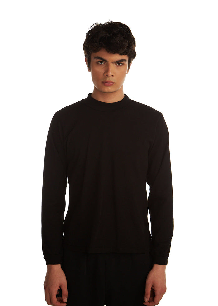les tien Heavyweight Mock Neck Long Sleeve