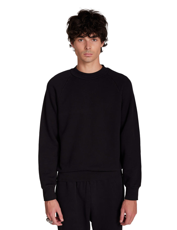 les tien Heavyweight Mock Neck Raglan