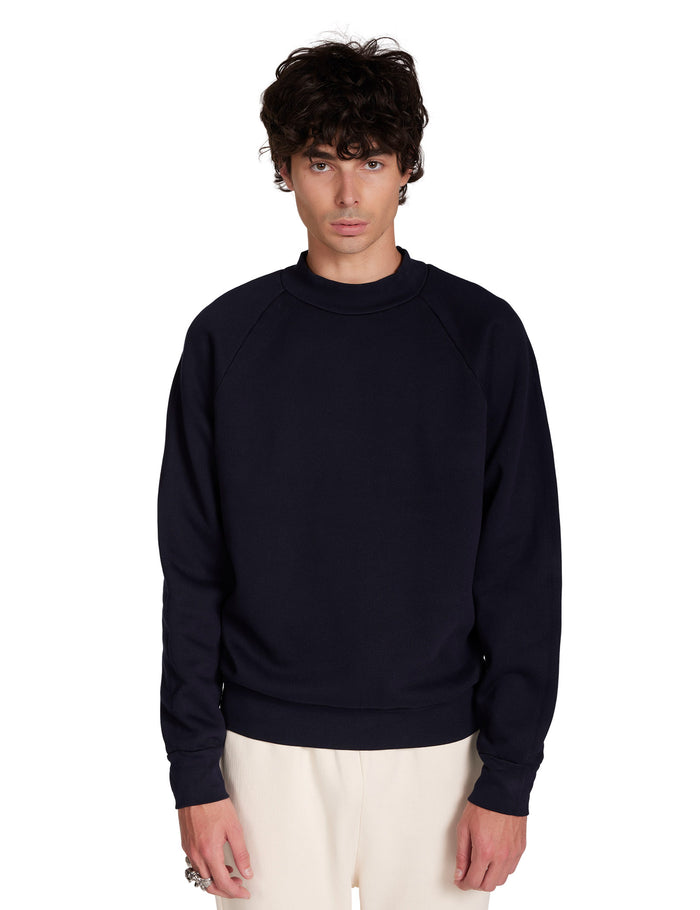 les tien Heavyweight Mock Neck Raglan