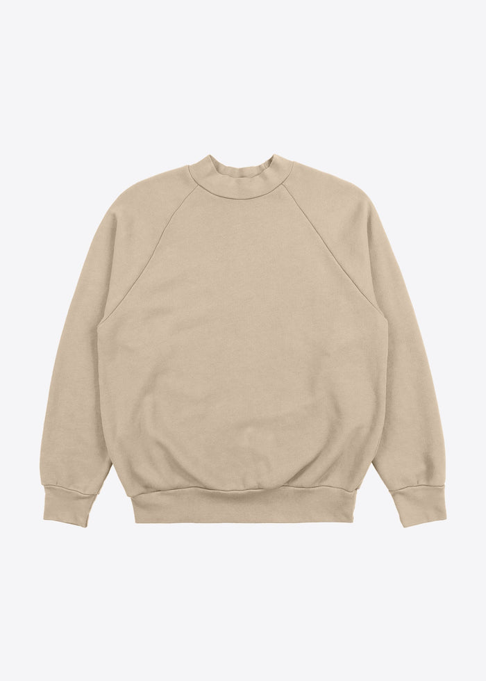 les tien Heavyweight Mock Neck Raglan