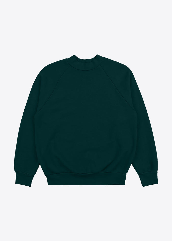 les tien Heavyweight Mock Neck Raglan