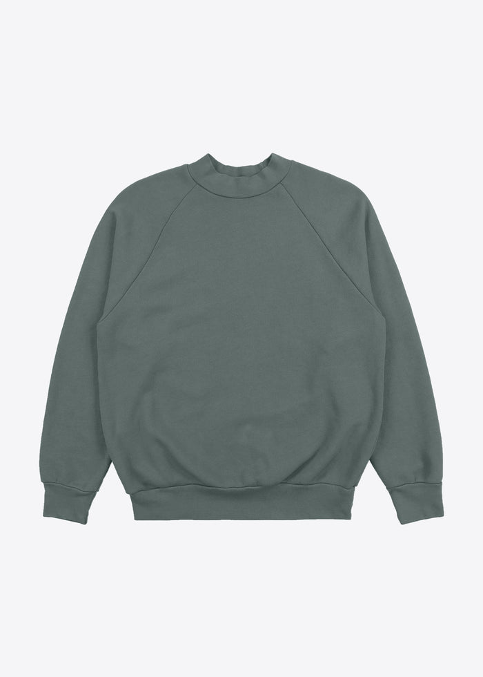 les tien Heavyweight Mock Neck Raglan