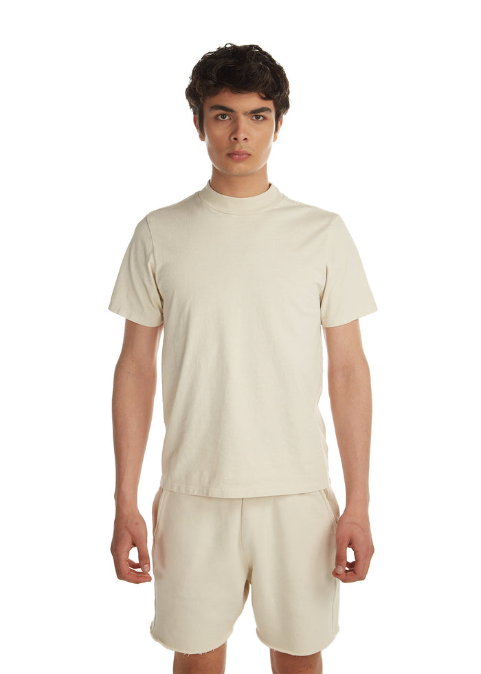 les tien Heavyweight Mock Neck Tee