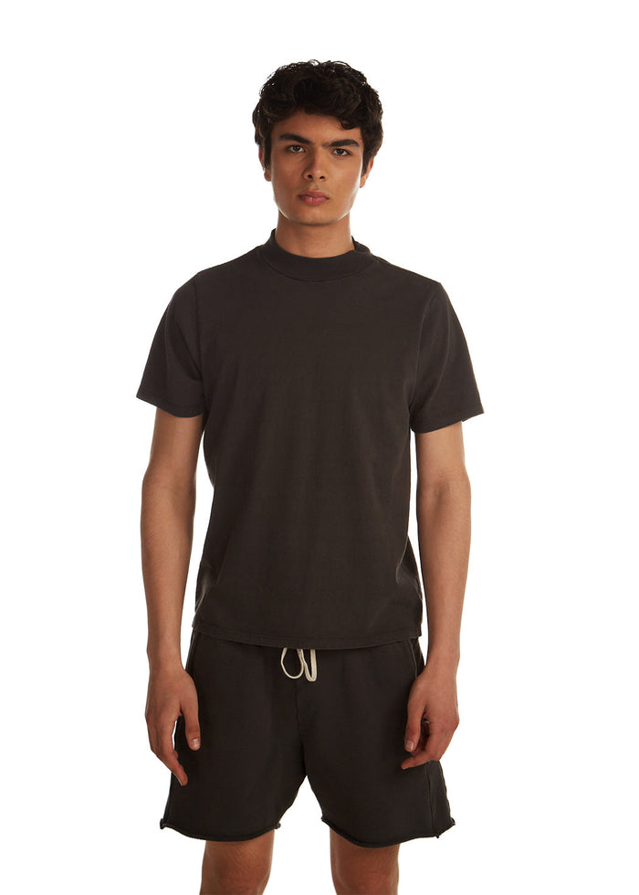 les tien Heavyweight Mock Neck Tee