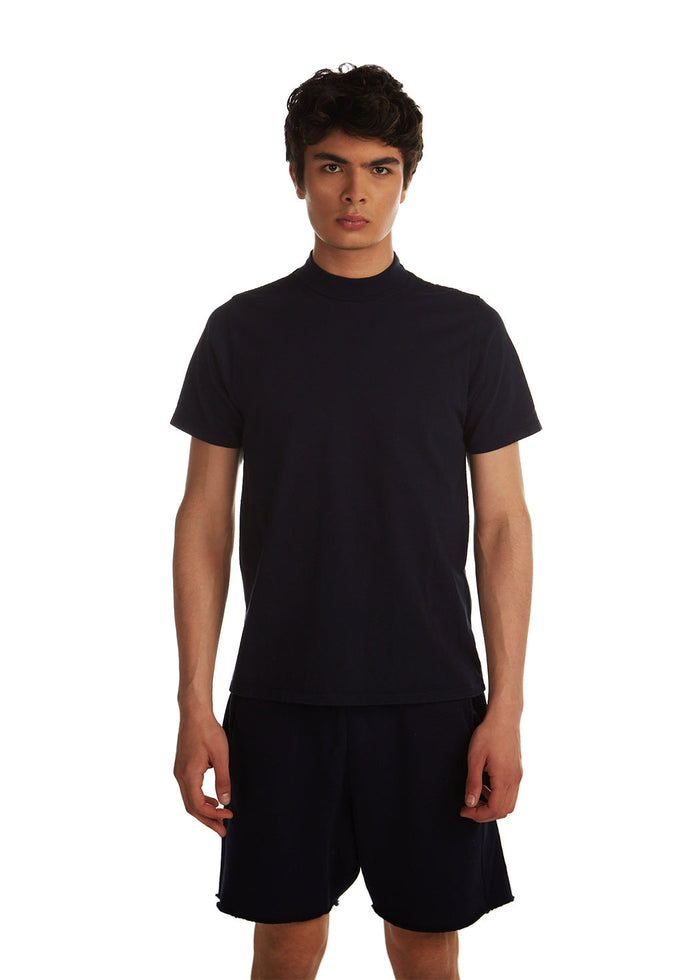 les tien Heavyweight Mock Neck Tee