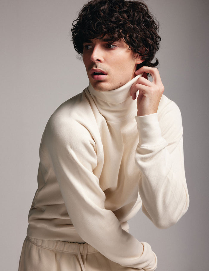 les tien Heavyweight Raglan Turtle Neck