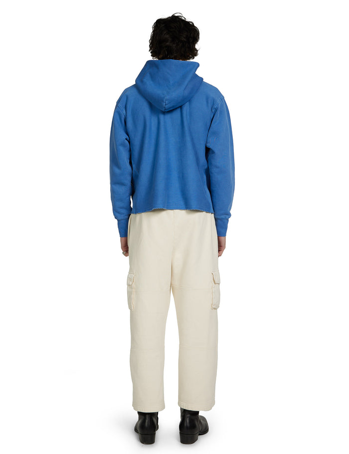 Les Tien Heavyweight Raw Cropped Hoodie