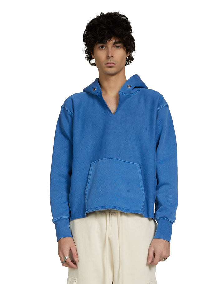 les tien Heavyweight Raw Cropped Hoodie