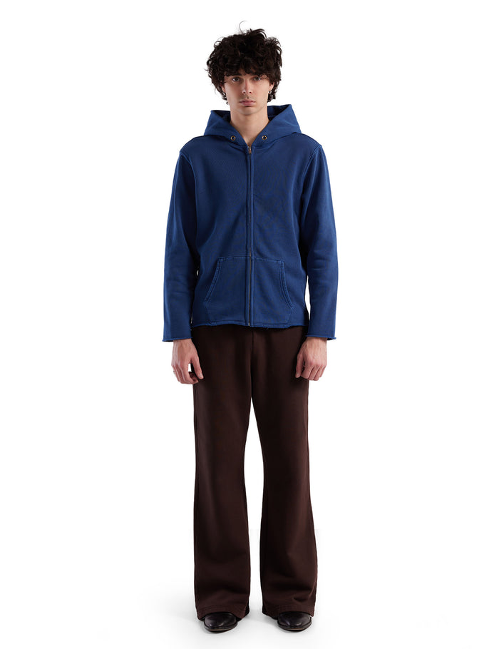 Les Tien Heavyweight Raw Zip Hoodie