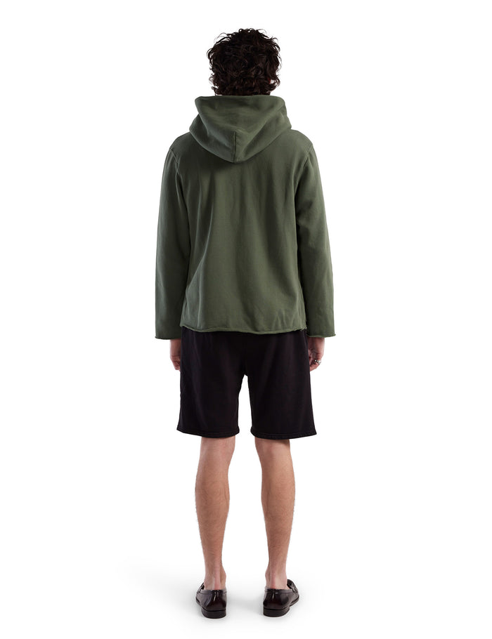 Les Tien Heavyweight Raw Zip Hoodie