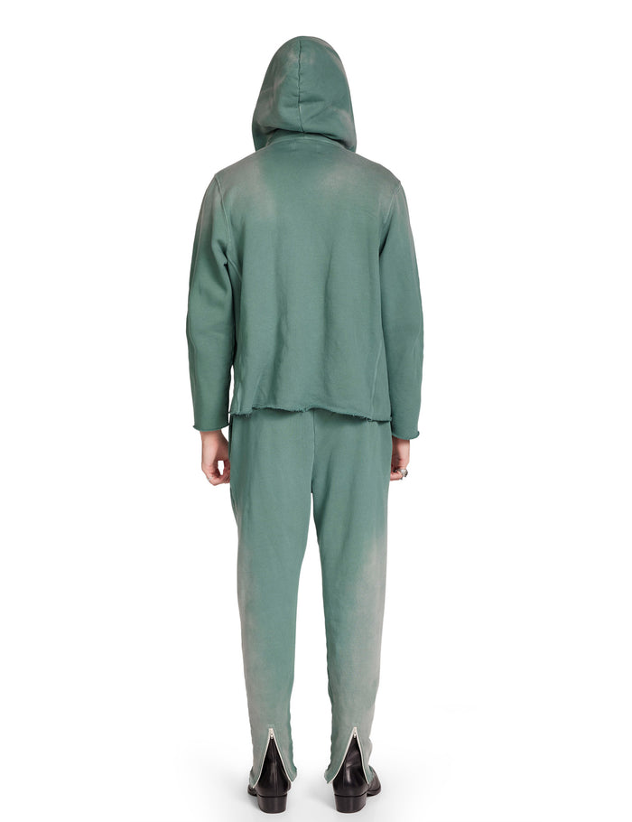 Les Tien Heavyweight Raw Zip Hoodie