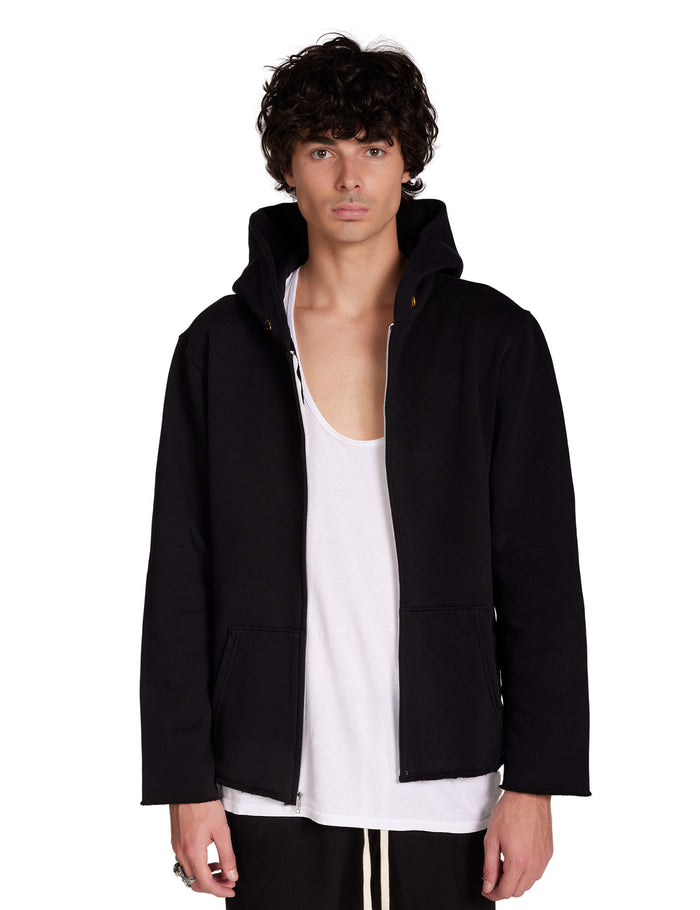 les tien Heavyweight Raw Zip Hoodie