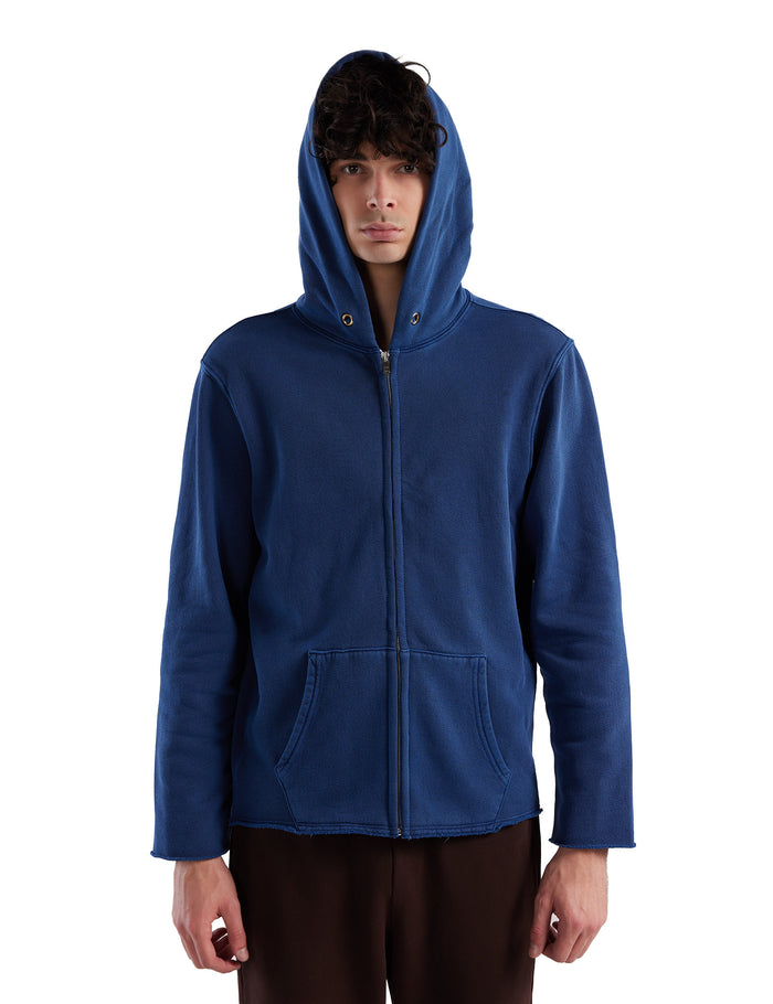 Les Tien Heavyweight Raw Zip Hoodie