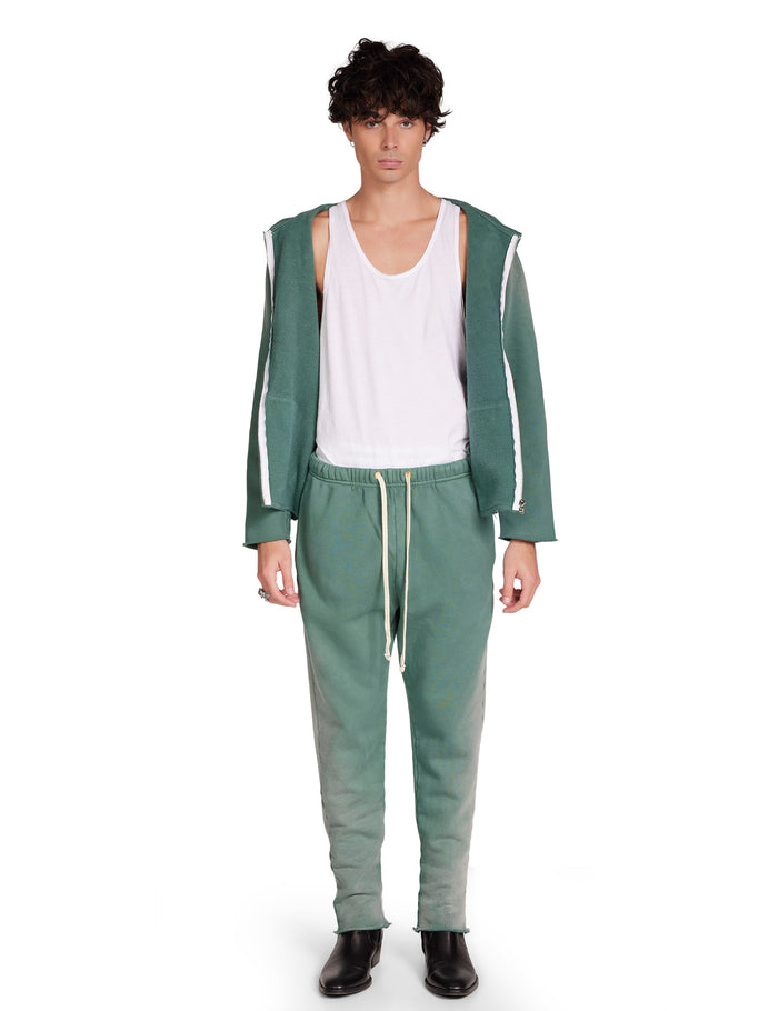 Les Tien Heavyweight Raw Zip Hoodie