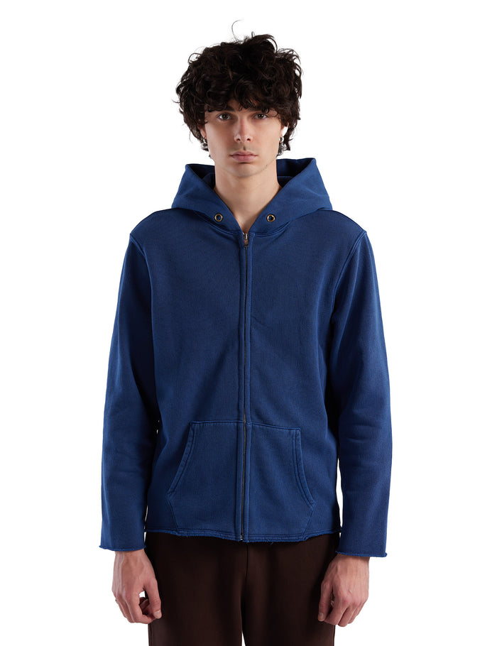 les tien Heavyweight Raw Zip Hoodie