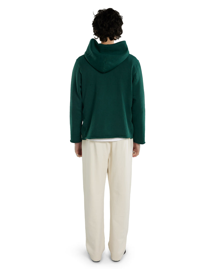 Les Tien Heavyweight Raw Zip Hoodie