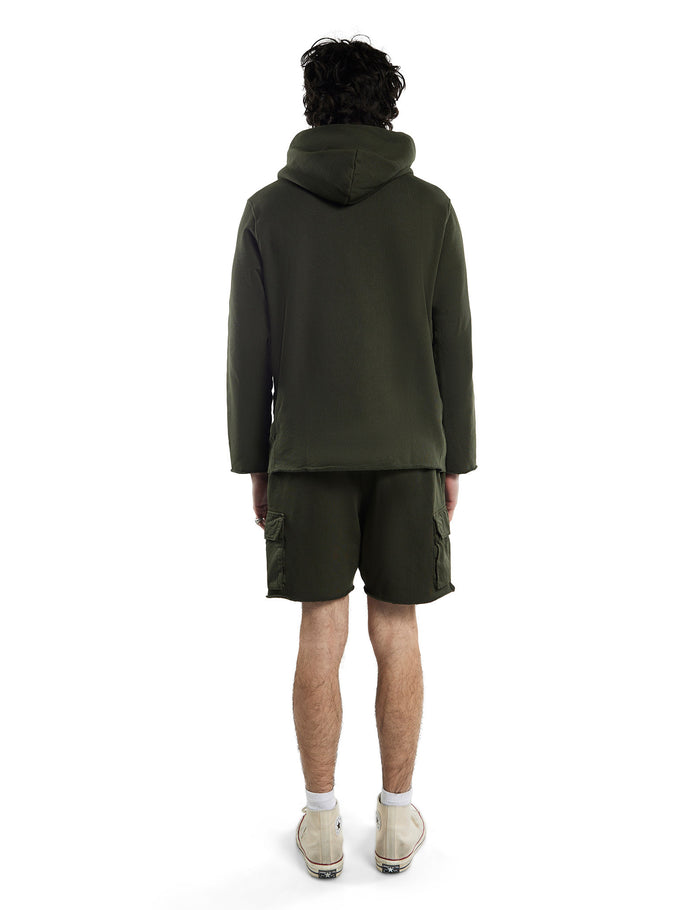 Les Tien Heavyweight Raw Zip Hoodie