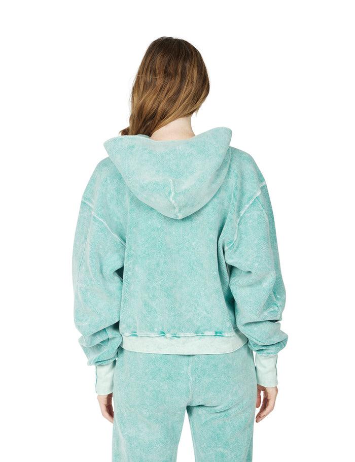 Les Tien Inside Out Cara Crop Hoodie