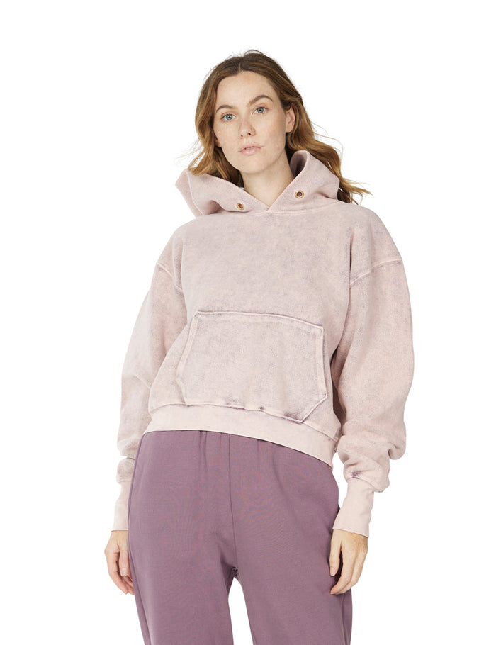 les tien Inside Out Cara Crop Hoodie