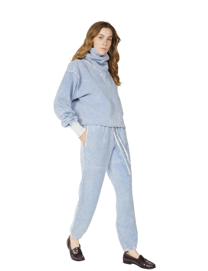 les tien Inside Out Heavyweight Crop Cowl Neck