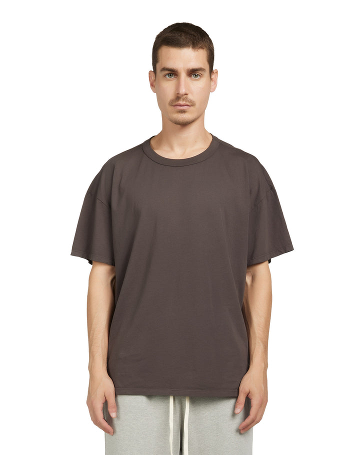 les tien Lightweight Binded Neck Oversized Tee